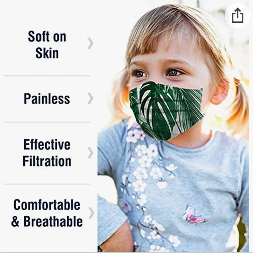 NWT WeCare 99 individually wrapped kids disposable masks